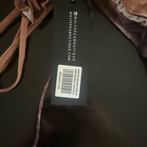 White Fox Boutique Brown Tie-Dye Cutout Maxi Dress - Picture 3 of 3